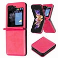 thumbnail image 1 of TECH CIRCLE Galaxy Z Flip 6 Case, Luxury Embossed Butterfly PU Leather Shockproof Full Body Protection Kickstand Flip Folio Shockproof TPU Phone Cover for Samsung Galaxy Z Flip 6 6.7", Red, 1 of 8