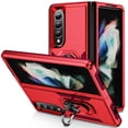 thumbnail image 1 of TECH CIRCLE Galaxy Z Fold 4 Case, Magnetic Ring Kickstand Military Grade Shockproof Heavy Duty Protective with Magnetic Car Mount Holder For Samsung Galaxy Z Fold 4 5G 7.6 inch, Red/Rose, 1 of 9