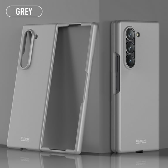 TECH CIRCLE Galaxy Z Fold 6 5G Case, PU Leather Thin Slim Durable Shockproof Protective Kickstand Flip Phone Case Cover for Samsung Galaxy Z Fold 6 5G,Darkgray