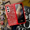 thumbnail image 1 of TECH CIRCLE Glitter Case for Samsung Galaxy Z Fold 5, Bling Glossy Shiny Lightweight Case Skin-Friendly Full Body Shockproof Protection Phone Cover for Samsung Galaxy Z Fold 5  7.6" 2023,Red, 1 of 6