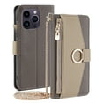 thumbnail image 1 of TECH CIRCLE For Google Pixel 6 Pro Wallet Case,PU Leather Flip Folio Stand Card Holder Zipper Ring Magnetic Protective Phone Case with Lanyard Strap Women Case for Google Pixel 6 Pro 6.7" 2021,Gray, 1 of 8