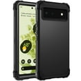 thumbnail image 1 of TECH CIRCLE For Google Pixel 7 Case, Dual Layer Slim Heavy Duty Hybrid Rugged Shockproof Anti-Scratch Protective Back Phone Cover for Google Pixel 7 6.3" 2022,Black, 1 of 6
