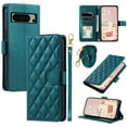 thumbnail image 1 of TECH CIRCLE For Google Pixel 7 Case Wallet for Women Girl,Luxury PU Leather Crossbody Wristlet Strap Kickstand Slim Card Holder Slots Wallet Case for Google Pixel 7 6.3" 2022,Green, 1 of 7