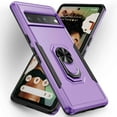 thumbnail image 1 of TECH CIRCLE Google Pixel 7 Pro Case, Magnetic Ring Kickstand Military Grade Shockproof Heavy Duty Protective with Magnetic Car Mount Holder For Google Pixel 7 Pro 6.7 inch,Purple, 1 of 6