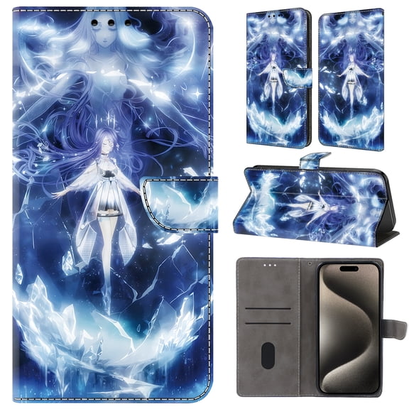 TECH CIRCLE For Google Pixel 7 Pro Case,Premium PU Leather Funny Pattern Flip Wallet Case Cover with Card Slots Kickstand Women Girls Case for Google Pixel 7 Pro 6.7" 2023,Fairy