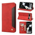 thumbnail image 1 of TECH CIRCLE Google Pixel 7 Pro Wallet Case, Ultra Slim PU Leather Card Slot Kickstand Magnetic Soft Flip Fold Shockproof TPU Inner Case for Google Pixel 7 Pro 2022,Red, 1 of 9