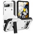 thumbnail image 1 of TECH CIRCLE for Google Pixel 8 5G Rugged Case, Military Grade Shockproof Anti-Stain Heavy Duty Hybrid Fashion Case with Invisible Kickstand, Soft TPU + Hard PC Phone Case for Google Pixel 8 - White, 1 of 7