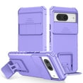 thumbnail image 1 of TECH CIRCLE for Google Pixel 8 Case with Camera Lens Protection, Armour Silicone TPU Bumper Tough PC Cover Kickstand Military Shockproof Absorption Case for Google Pixel 8 6.2" 2023,Purple, 1 of 11