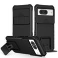 thumbnail image 1 of TECH CIRCLE for Google Pixel 8 Case with Camera Lens Protection, Armour Silicone TPU Bumper Tough PC Cover Kickstand Military Shockproof Absorption Case for Google Pixel 8 6.2" 2023,Black, 1 of 11