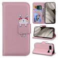 thumbnail image 1 of TECH CIRCLE for Google Pixel 8 Case,Cute Cartoon Animal Folio Flip Case with Card Cash Slots Stand Wallet Cover Shockproof Scratch-resistant  PU Leather Shell for Google Pixel 8 6.2",Rosegold, 1 of 10