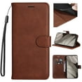 thumbnail image 1 of TECH CIRCLE for Google Pixel 8 Case, with RFID Blocking [2 Card Slots] PU Leather Cover with Detachable Hand Strap Flip Kickstand Magnetic Wallet Cover for Google Pixel 8 6.2" 2023, Brown, 1 of 9