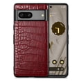 thumbnail image 1 of TECH CIRCLE for Google Pixel 8 Case for Women, Luxury Retro Crocodile Synthetic Leather Cover, Classic Fashion Anti-falling Drop Protection Case Cover Compatible with Google Pixel 8 - Red, 1 of 8