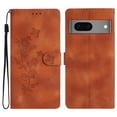 thumbnail image 1 of TECH CIRCLE for Google Pixel 8 ,Google Pixel 8 Wallet Case with Wristband Slim Shockproof PU Leather Embossed Pattern Folding Stand Card Slots for Google Pixel 8 6.2" 2023,Brown, 1 of 11