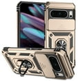 thumbnail image 1 of TECH CIRCLE for Google Pixel 8 Pro 5G 2023, Rugged Phone Case with Slide Camera Cover Kickstand TPU Bumper Drop Proof Durable Military Grade Protective Case Cover for Google Pixel 8 Pro 6.7",Gold, 1 of 9