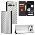 thumbnail image 1 of TECH CIRCLE for Google Pixel 8 Pro 6.7 inch Wallet Case,Luxury PU Leather Wallet Protective Cover with ID Credit Card Cash Holder Magnetic Closure Flip Kickstand Shockproof Pixel 8 Pro Case,Silver, 1 of 8