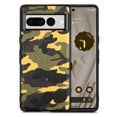 thumbnail image 1 of TECH CIRCLE for Google Pixel 8 Pro Camouflage Case, Luxury Ultra Slim PU Leather Shockproof Drop Protective Wireless Charging Anti-scratch TPU Frame Phone Case Cover for Google Pixel 8 Pro, Yellow, 1 of 9