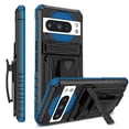 thumbnail image 1 of TECH CIRCLE for Google Pixel 8 Pro Case, Heavy Duty Holster with Belt Clip Kickstand Rugged Shockproof Protective Case Non-Slip Dual Layer Dropproof Hybrid Silicone Cover for Google Pixel 8 Pro,Blue, 1 of 8