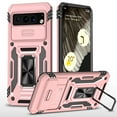 thumbnail image 1 of TECH CIRCLE for Google Pixel 8 Pro Case with Sliding Camera Protector, Rotated Ring Kickstand Military Grade Shockproof Heavy Duty Protective Cover for Google Pixel 8 Pro 6.7" 2023,Rosegold, 1 of 7
