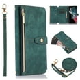 thumbnail image 1 of TECH CIRCLE for Google Pixel 8 Pro,Google Pixel 8 Pro Case,Crossbody Wallet Case with Strap Style Premium PU Leather Magnetic Clasp Card Cash Slots Holder Phone Shell for Google Pixel 8 Pro,Darkgreen, 1 of 9