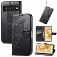 thumbnail image 1 of TECH CIRCLE For Google Pixel 8 Pro,Premium Butterfly Embossed Pattern PU Leather Anti-Scratch Folding Wallet Case Card Slots Luxury Elegant Stylish Shockproof Cover for Google Pixel 8 Pro, Black, 1 of 9