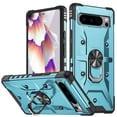 thumbnail image 1 of TECH CIRCLE for Google Pixel 8 Pro Rugged Case, Heavy Duty 360° Rotation Ring Holder Kickstand Shockproof Protective Case Magnetic Car Mount Anti-Slip Hybrid Phone Cover for Google Pixel 8 Pro, Blue, 1 of 9