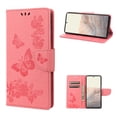 thumbnail image 1 of TECH CIRCLE for Google Pixel 8 Pro Wallet Case,Butterfly Flower Embossed PU Leather Magnetic Flip Kickstand Shockproof Cover with Card Slots & Wrist Strap for Google Pixel 8 Pro,Pink, 1 of 7