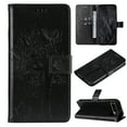 thumbnail image 1 of TECH CIRCLE for Google Pixel 8 Pro Wallet Case, Flip Folio Tree Embossed PU Leather Kickstand Credit Card Holder Magnetic Wrist Strap Protective Women Case for Google Pixel 8 Pro 6.7" 2023,Black, 1 of 10
