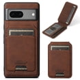 thumbnail image 1 of TECH CIRCLE for Google Pixel 8 Wallet Case ,Detachable Retro PU Leather Back Card Holder Kickstand Slim Case Shockproof Lightweight Case Cover Support Magnetic Car Mount for Google Pixel 8,Brown, 1 of 10