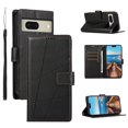 thumbnail image 1 of TECH CIRCLE Google Pixel 8 Wallet Case for Women Man, PU Leather Case Magnet Clasp Stand Credit Card Holder Flip Folding Phone Cover for Google Pixel 8 6.17" 2023,Black, 1 of 10