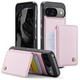 thumbnail image 1 of TECH CIRCLE for Google Pixel 9 Pro / Pixel 9 Case 6.3" 2024, PU Leather Case with A Removable Magnetic Wallet with Stand Function, RFID Blocking Credit Card Holder Slots, Lightweight Phone Cover, Pink, 1 of 10