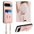 thumbnail image 1 of TECH CIRCLE for Google Pixel 9 Pro XL Case 6.8" (2024), PU Leather Crossbody Phone Case with Credit Card Holder & Shoulder Strap, Protective Slim Thin Lightweight Wallet Cover for Men Women, Pink, 1 of 7