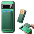thumbnail image 1 of TECH CIRCLE for Google Pixel 9 Pro XL Case 6.8" 2024 - PU Leather Phone Case with Removable Magnetic Card Holder Pocket, Compatible with MagSafe, Protective Slim Thin Lightweight Wallet Cover, Green, 1 of 10