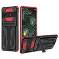 thumbnail image 1 of TECH CIRCLE for Google Pixel 9 Pro XL Wallet Case,Slim Kickstand Card Holder Heavy Duty Shockproof Rugged Defender Military Grade Protective Case for Google Pixel 9 Pro XL 6.8",Red, 1 of 9