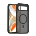 thumbnail image 1 of TECH CIRCLE for Google Pixel 9A Magnetic Hybrid Clear Case Compatible with MagSafe Shockproof Military Grade Protection Rugged Slim Matte PC Non-Yellowing Anti-Fingerprint Cover,Black, 1 of 5