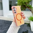 thumbnail image 1 of TECH CIRCLE Gradient Color Magnetic Case for Galaxy S25 Ultra (6.9") with Kickstand / Grip Ring Holder, Compatible with MagSafe, Slim Fit Lightweight Protective Cute Cover for Women Men, Orange, 1 of 9