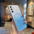 thumbnail image 1 of TECH CIRCLE Gradient Glitter Magnetic Phone Case for Samsung Galaxy A36 5G (6.7"), Compatible with MagSafe Accessories, Shockproof Protective Cute Clear Cover for Women Girls, Blue, 1 of 12