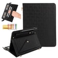 thumbnail image 1 of TECH CIRCLE Handbag Case for Galaxy Tab S10 Ultra/S9 Ultra/S8 Ultra 14.6" with S Pencil Holder,Folio Stand PU Leather Crossbody Shoulder Hand Strap Card Slots Magnetic Envelope Wallet Cover,Black, 1 of 7