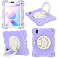 thumbnail image 1 of TECH CIRCLE Kids Case for Apple iPad mini 6th Gen 8.3-inch 2021 - Rugged Protective Handle Kickstand Shockproof Hybrid TPU PC Cover Shoulder Strap Pencil Holder Case for Apple iPad mini 6-Lightpurple, 1 of 7