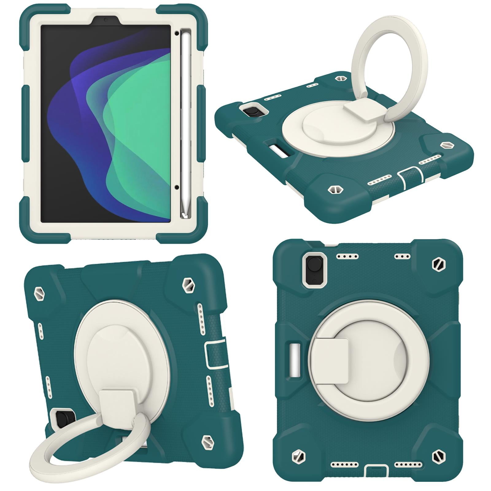 TECH CIRCLE Kids Case for Apple iPad mini 6th Gen 8.3-inch 2021 - Rugged Protective Handle Kickstand Shockproof Hybrid TPU PC Cover Shoulder Strap Pencil Holder Case for Apple iPad mini 6-Green