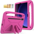 thumbnail image 1 of TECH CIRCLE Kids Case for Galaxy Tab S9 FE 5G 10.9" & Galaxy Tab S9/S8/S7 11" Tablet Case with S Pen Holder, Light Weight Shockproof Rugged Protective Handle Stand Kids Friendly EVA Foam Case,Rose, 1 of 6