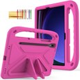 thumbnail image 1 of TECH CIRCLE Kids Case for Galaxy Tab S9 FE Plus/S9 Plus/S8 Plus/S7 FE/S7 Plus 5G Case 12.4", Lightweight Shockproof Rugged Protective Handle Stand Kids Friendly EVA Case with S Pen Holder,Rose, 1 of 6