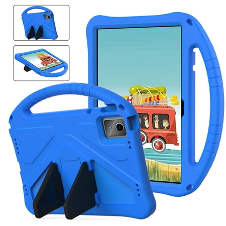 TECH CIRCLE Kids Case for Lenovo Tab M11 Android 13 Tablet 2024 (11 Inch) - Portable Cute Case with Handle / Foldable Kickstand, Lightweight Protective Shockproof Sturdy Cover, Blue