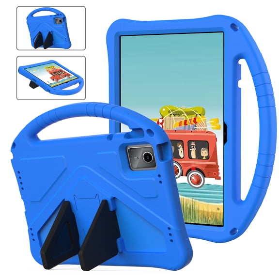 TECH CIRCLE Kids Case for Lenovo Tab M11 Android 13 Tablet 2024 (11 Inch) - Portable Cute Case with Handle / Foldable Kickstand, Lightweight Protective Shockproof Sturdy Cover, Blue