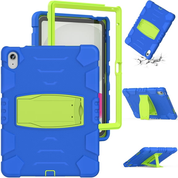 TECH CIRCLE Kids Case for iPad 10th Generation Case, for 2022 10.9 inch iPad 10 th Generation Case with Kickstand, Heavy Duty Shockproof Rugged 10.9" 10 Gen Cover for Kids Boy Child,C