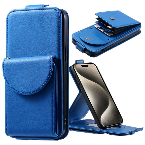 TECH CIRCLE For MOTO G Power 2023 Wallet Case with Card Holder,PU Leather Flip Kickstand Magnetic Clasp Durable Shockproof Protective Phone Case for Motorola MOTO G Power 2023 6.5",Blue