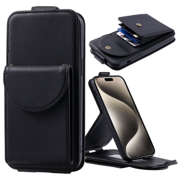 TECH CIRCLE For MOTO G Stylus 5G 2023 Wallet Case with Card Holder,PU Leather Flip Kickstand Magnetic Clasp Durable Shockproof Protective Phone Case for Motorola MOTO G Stylus 5G 2023 6.6",Black