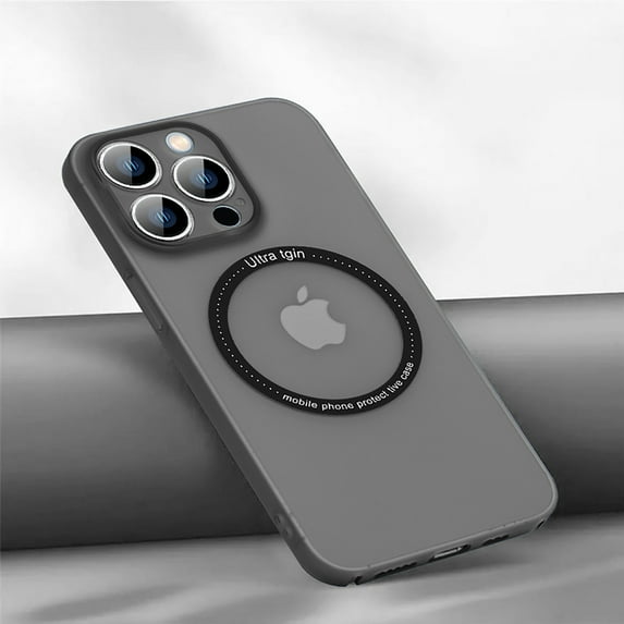 TECH CIRCLE MagSafe Case For iPhone 14 6.1 inch,Luxury Hard PC Frosted Shockproof Anti-Scratch Camera Lens Protector Strong Magnetic Ultra Slim Fit Back Phone Cover.For iPhone 14,Black