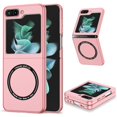 thumbnail image 1 of TECH CIRCLE Magnetic Case for For Samsung Galaxy Z Flip 5 5G 2023 ,Built in Magnet Compatible with MagSafe Charger,Shockproof Lightweight Slim Hard PC Folding Phone Case for Galaxy Z Flip 5,Pink, 1 of 7