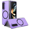 thumbnail image 1 of TECH CIRCLE Magnetic Case for For Samsung Galaxy Z Fold 5 5G 2023 ,Built in Magnet Compatible with MagSafe Charger,Shockproof Lightweight Slim Hard PC Folding Phone Case for Galaxy Z Fold 5,Purple, 1 of 9