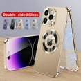 thumbnail image 1 of TECH CIRCLE Magnetic Case For iPhone 14 Plus Case,Compatible with MagSafe Magnetic Adsorption Screen Protector Metal Bumper Frame Drop Protection Phone Cover for Apple iPhone 14 Plus 6.7" 2022,Gold, 1 of 9